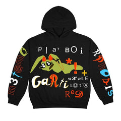 Cactus Plant Flea Market x Playboi Carti Whole Lotta Red M3tamorphosis Hoodie Black