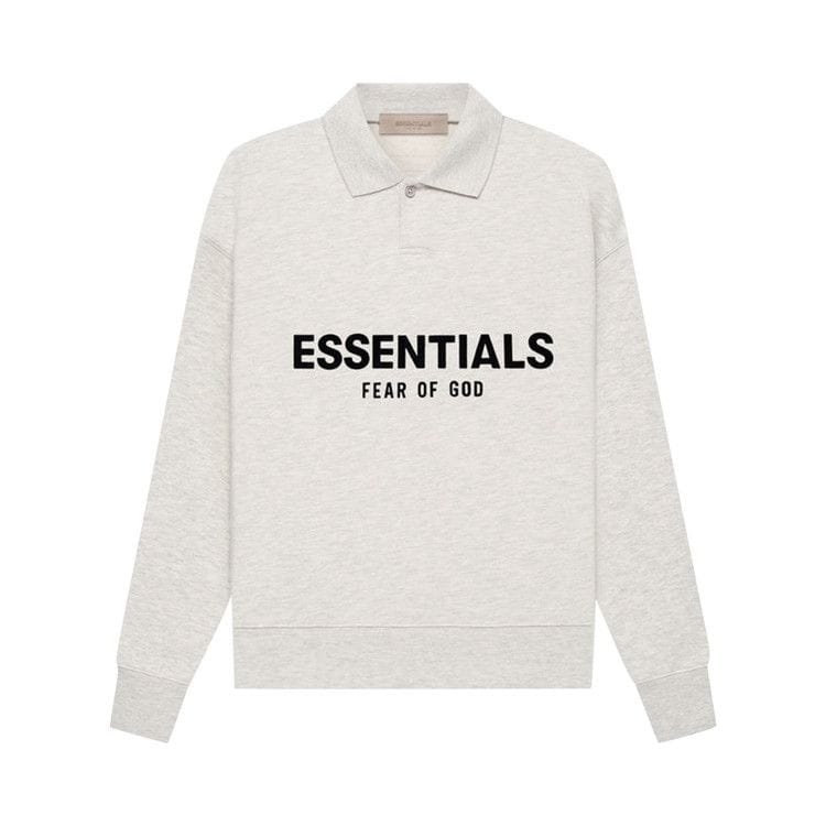 Fear of God Essentials Kids Essentials Long-Sleeve Polo Light Oatmeal