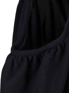 draped neckline maxi dress