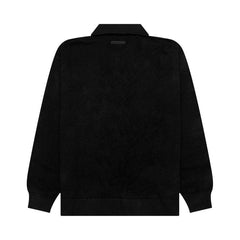 Fear of God Essentials Knit Polo Jet Black