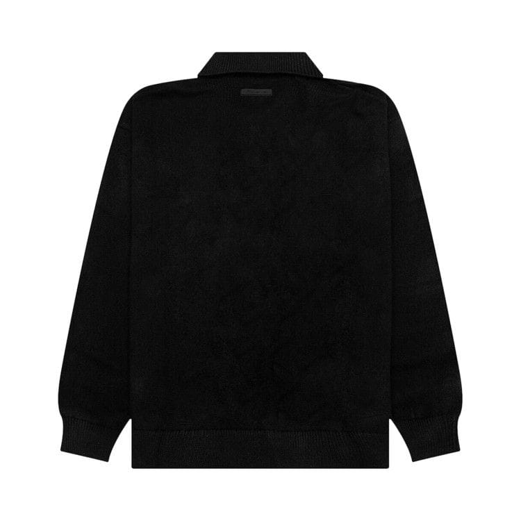 Fear of God Essentials Knit Polo Jet Black