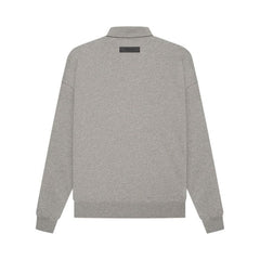 Fear of God Essentials Long-Sleeve Polo Dark Oatmeal