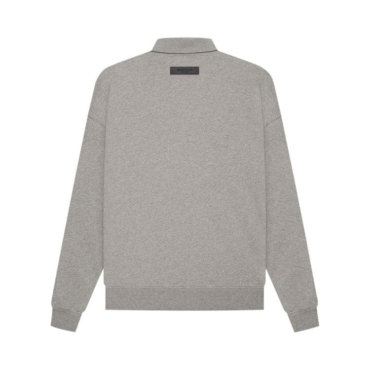 Fear of God Essentials Long-Sleeve Polo Dark Oatmeal