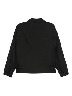 zip-fastening flap-pocket jacket