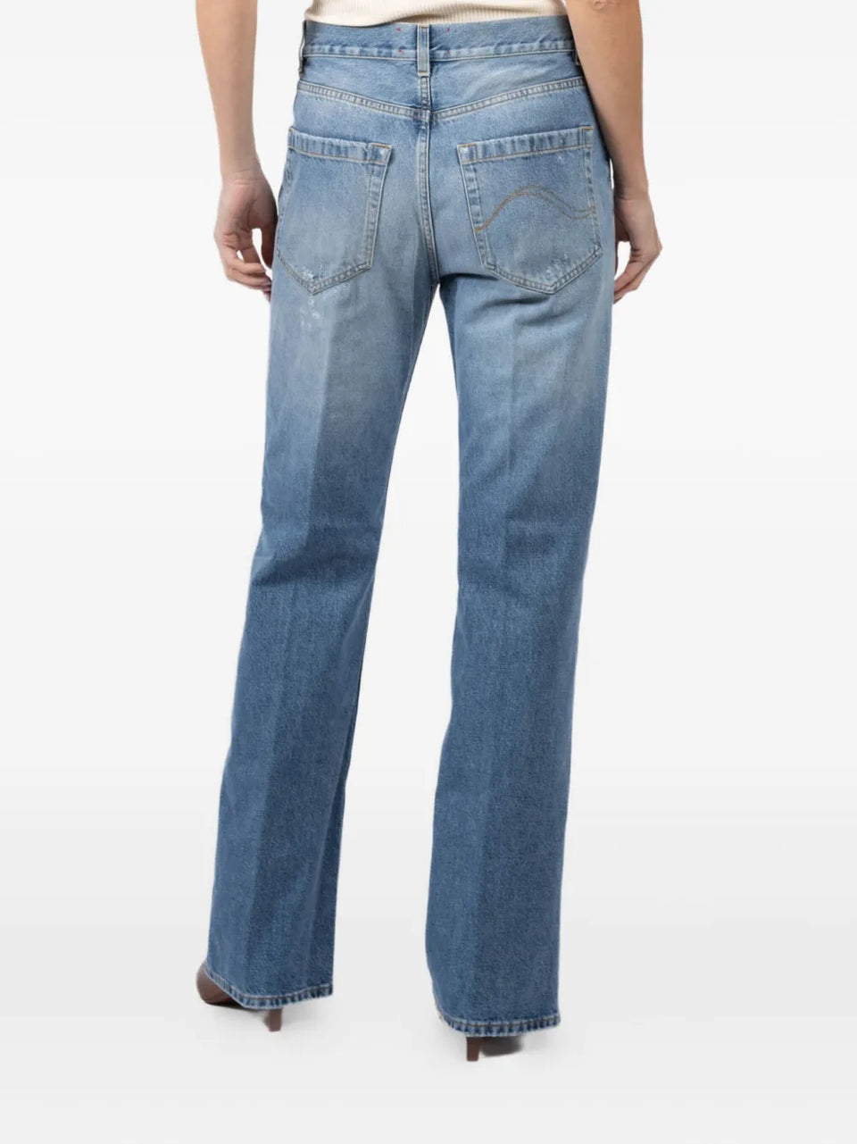 ripped-detail jeans