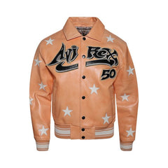 Hellstar A2 Leather Jacket Orange