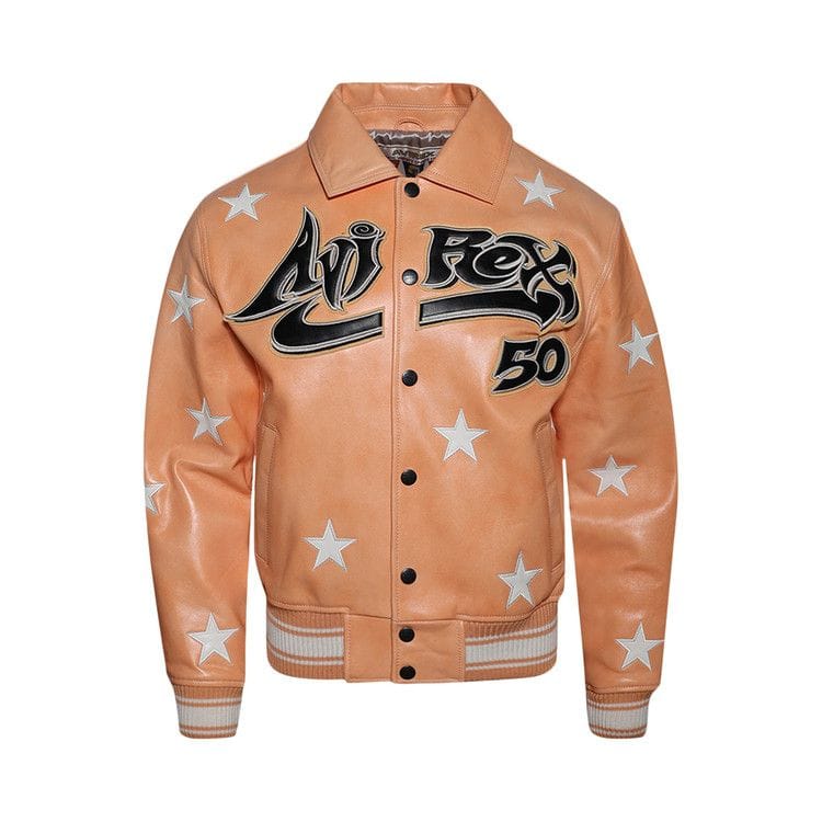 Hellstar A2 Leather Jacket Orange