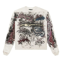 Hellstar Graffiti Long-Sleeve White