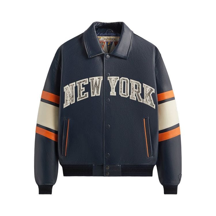 Kith & AVIREX For The New York Knicks Legend Jacket Navy