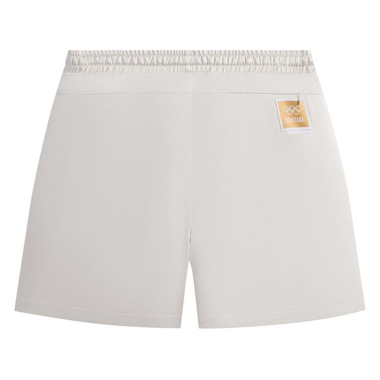 Kith For Olympics Heritage Washed Satin Cedar Shorts Sandrift