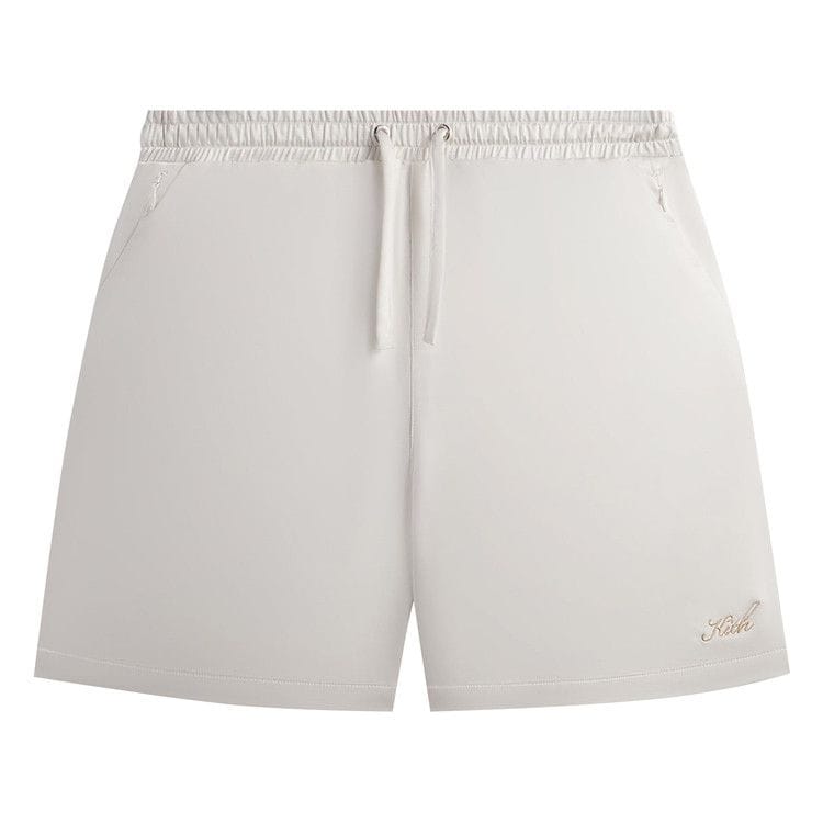 Kith For Olympics Heritage Washed Satin Cedar Shorts Sandrift