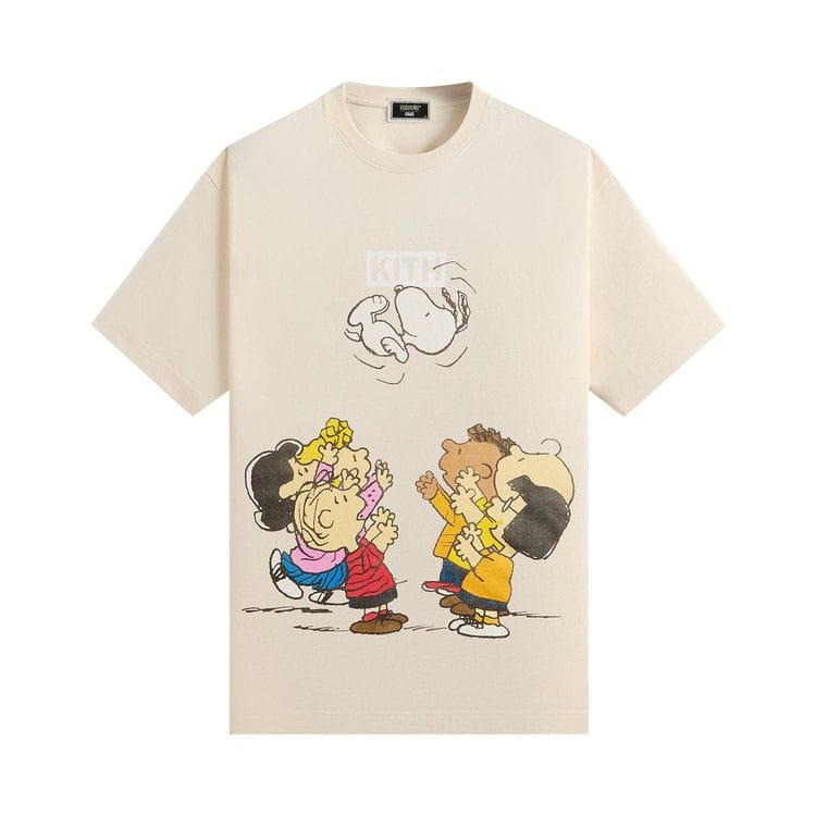 Kith For Peanuts Celebration Vintage T-Shirt Sandrift