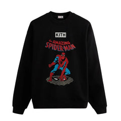 Kith For Spider-Man Allies Vintage Crewneck Black