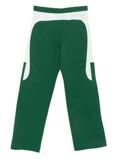 quilted panelled trousers