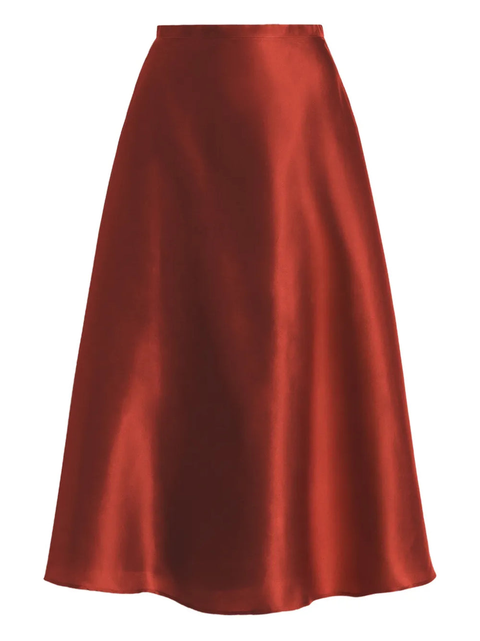 Silk Midi Skirt