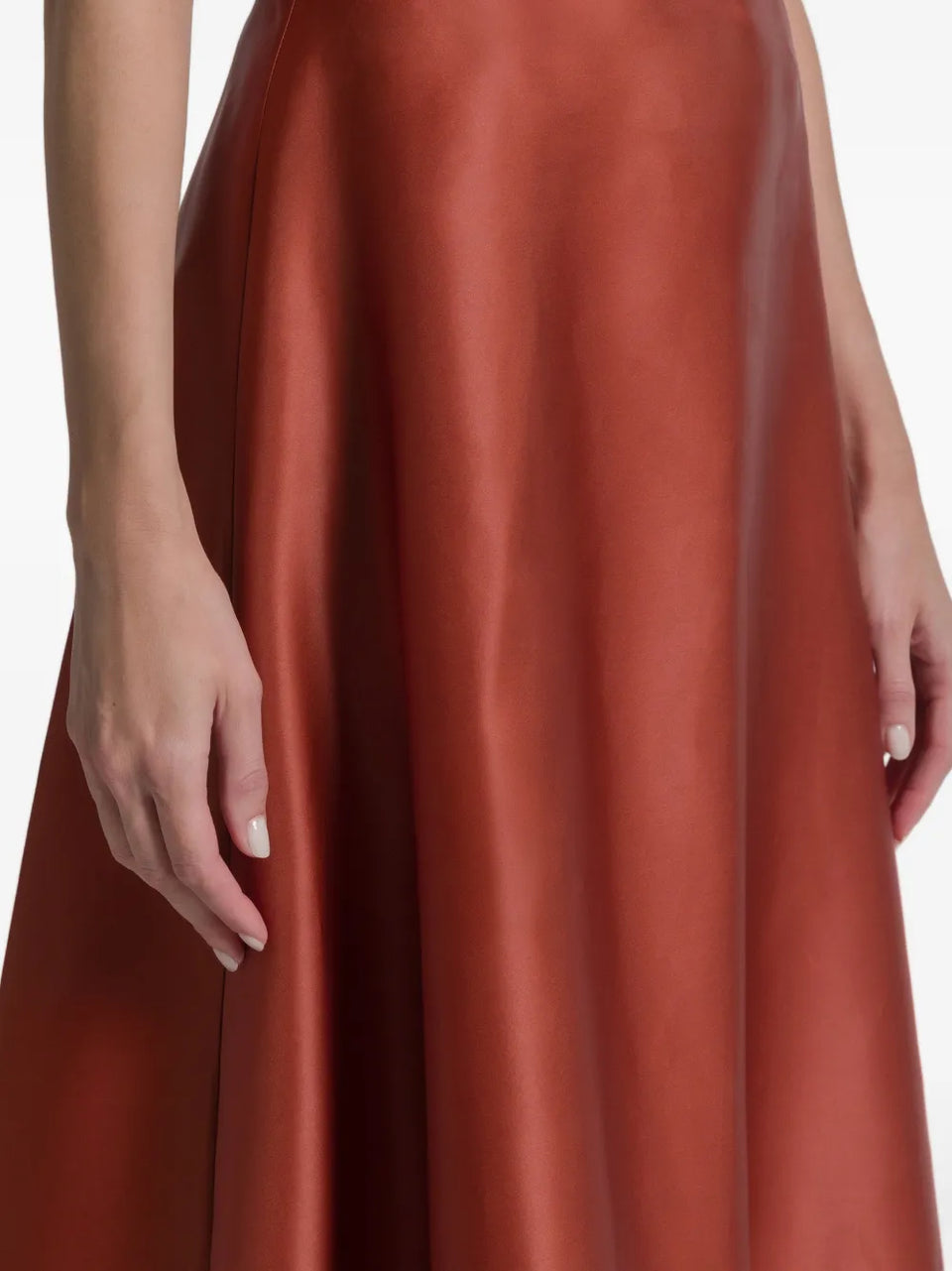 Silk Midi Skirt