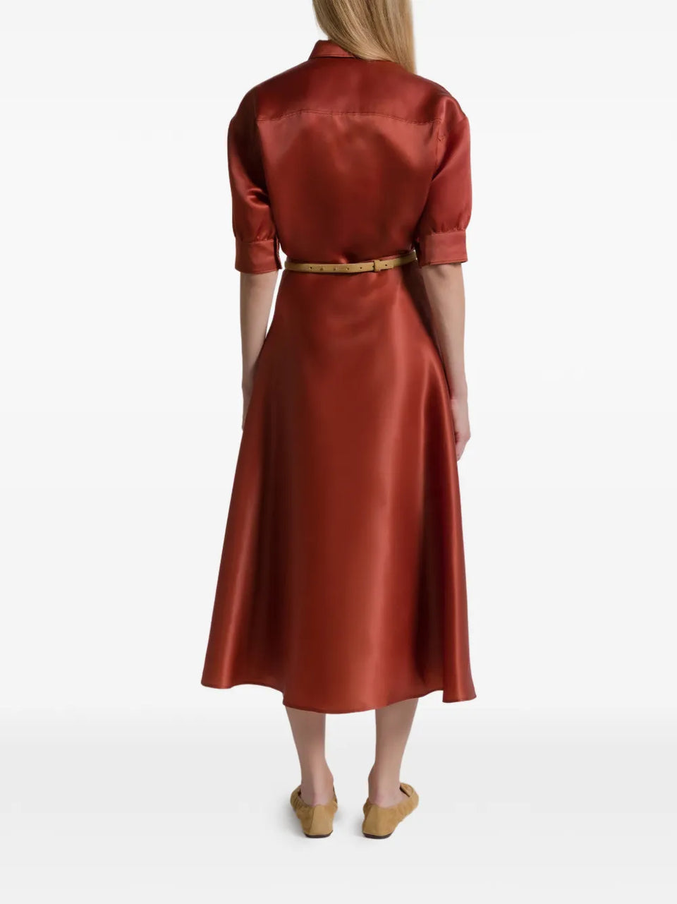 Silk Midi Skirt