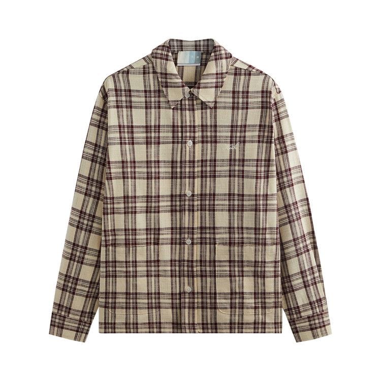 Kith Long-Sleeve Boxy Collared Overshirt Magma