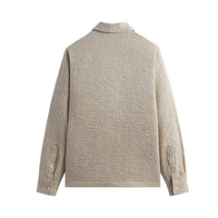 Kith Slub Boucle Boxy Collared Overshirt Canvas