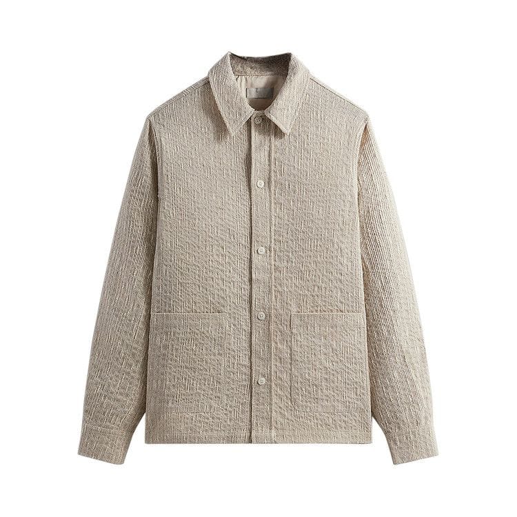 Kith Slub Boucle Boxy Collared Overshirt Canvas