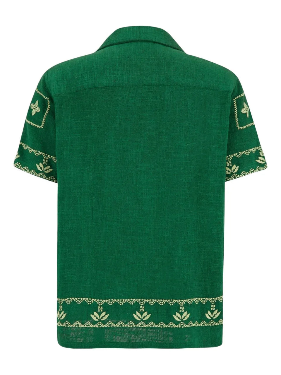 Mexican button-down embroidered shirt