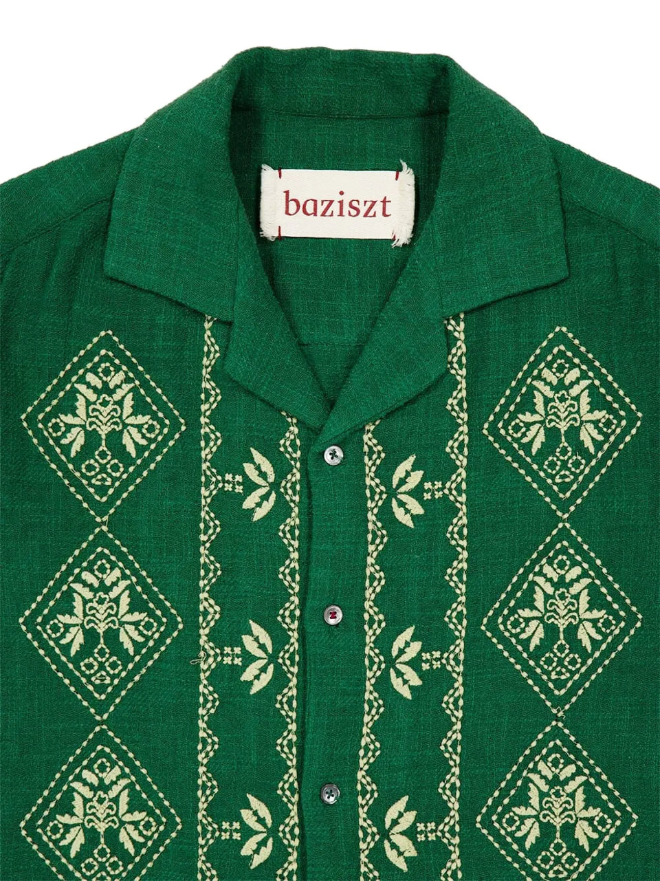 Mexican button-down embroidered shirt