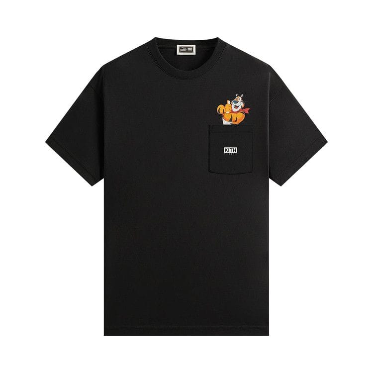 Kith Treats For Kellogg’s Frosted Flakes Cereal & Tony The Tiger Tony Signature T-Shirt Black