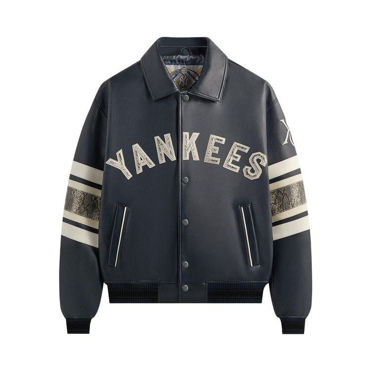Kith x Avirex For The New York Yankees Leather Jacket Nocturnal / Snake