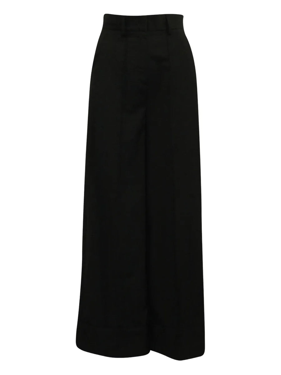 wide-leg tailored trousers