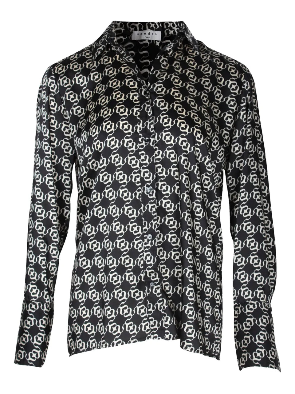 chain-print shirt