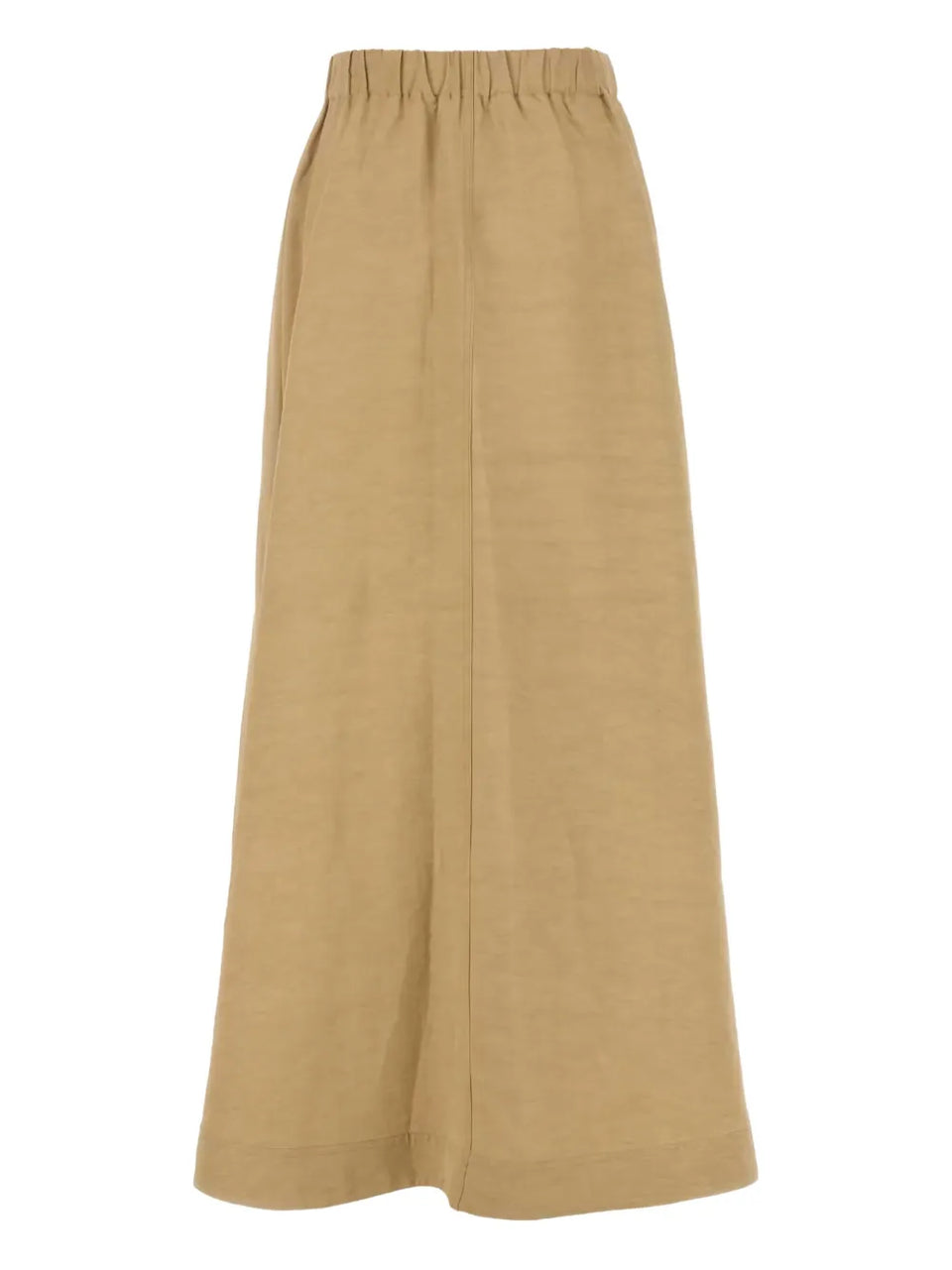 pleated A-line skirt