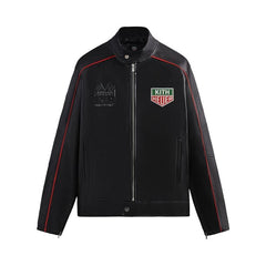Kith x TAG Heuer Formula Leather Racing Jacket Black