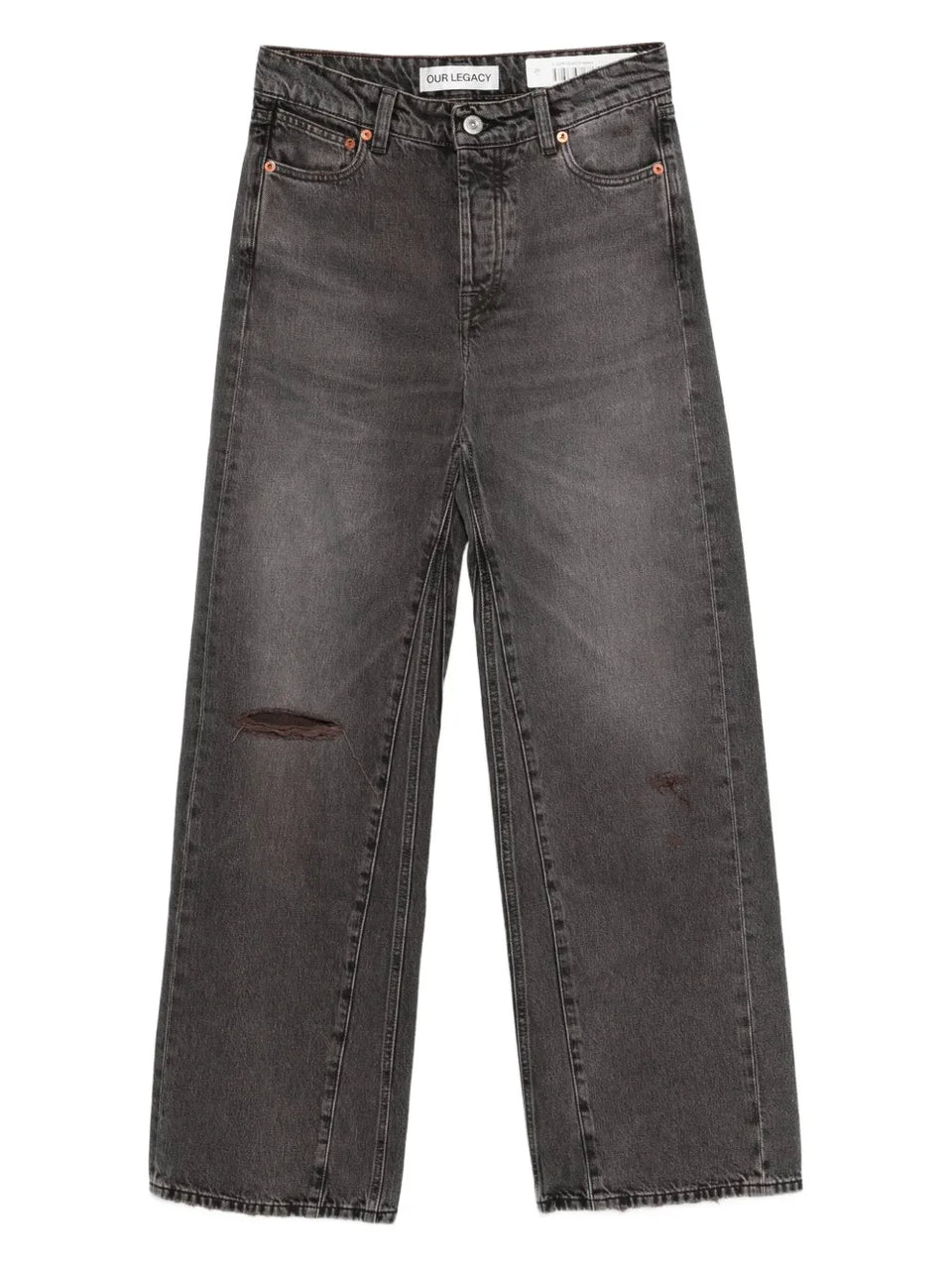ripped-detail jeans