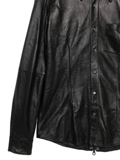 1990s button-up leather shirt
