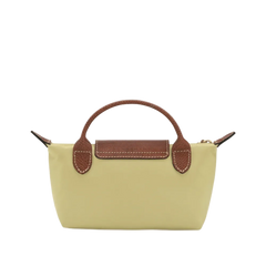 Longchamp Le Pliage Original Pouch with handle Pistachio - Recycled canvas