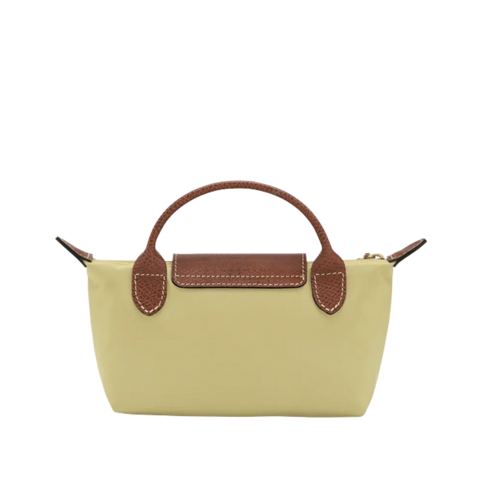 Longchamp Le Pliage Original Pouch with handle Pistachio - Recycled canvas