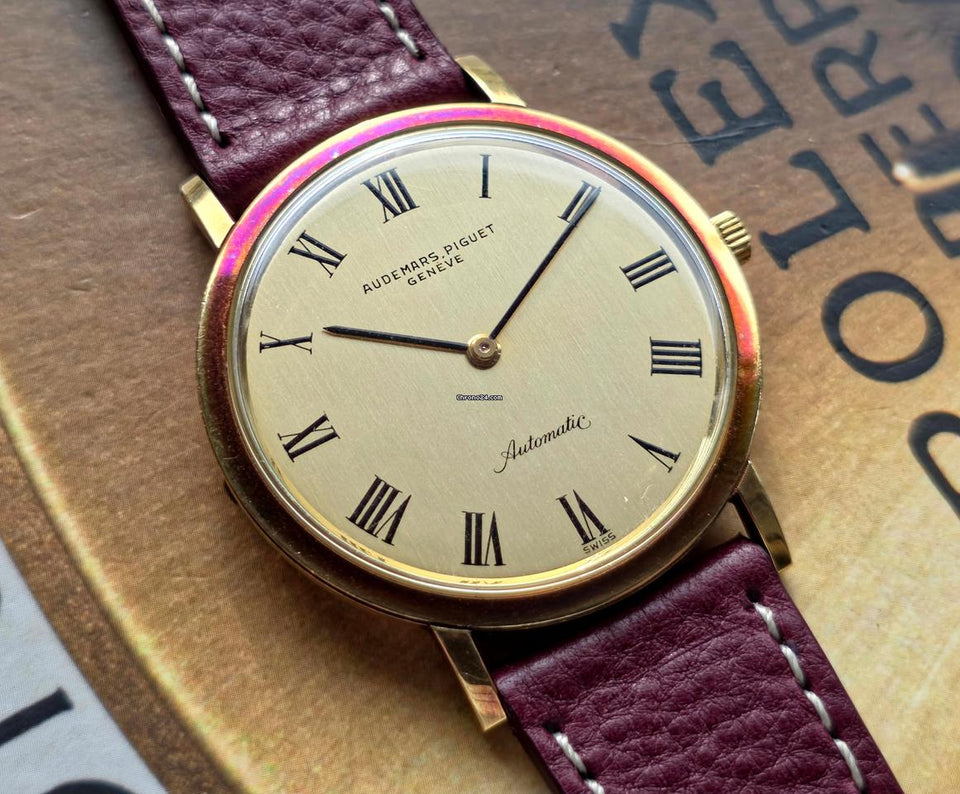 Audemars Piguet Automatic K2120 JUMBO Gold 18kt Patrimony Ultra Thin NEW OLD STOCK