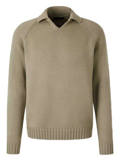 wool polo sweater