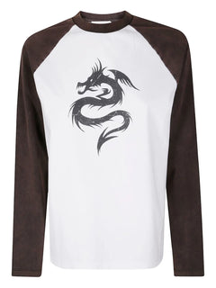 Dragon raglan-sleeve T-Shirt