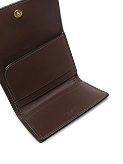 logo-plaque fold wallet