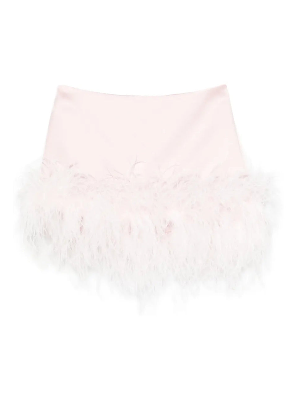 Florriette feather-trim mini skirt