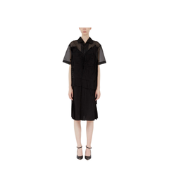 Black Mesh Design Dress