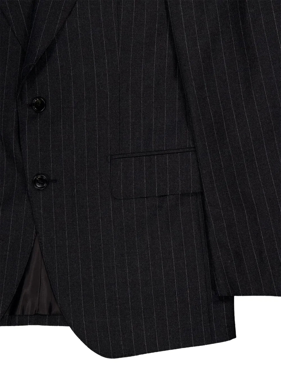 pinstripe single-breasted blazer