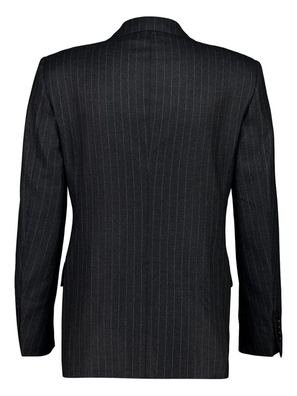 pinstripe single-breasted blazer