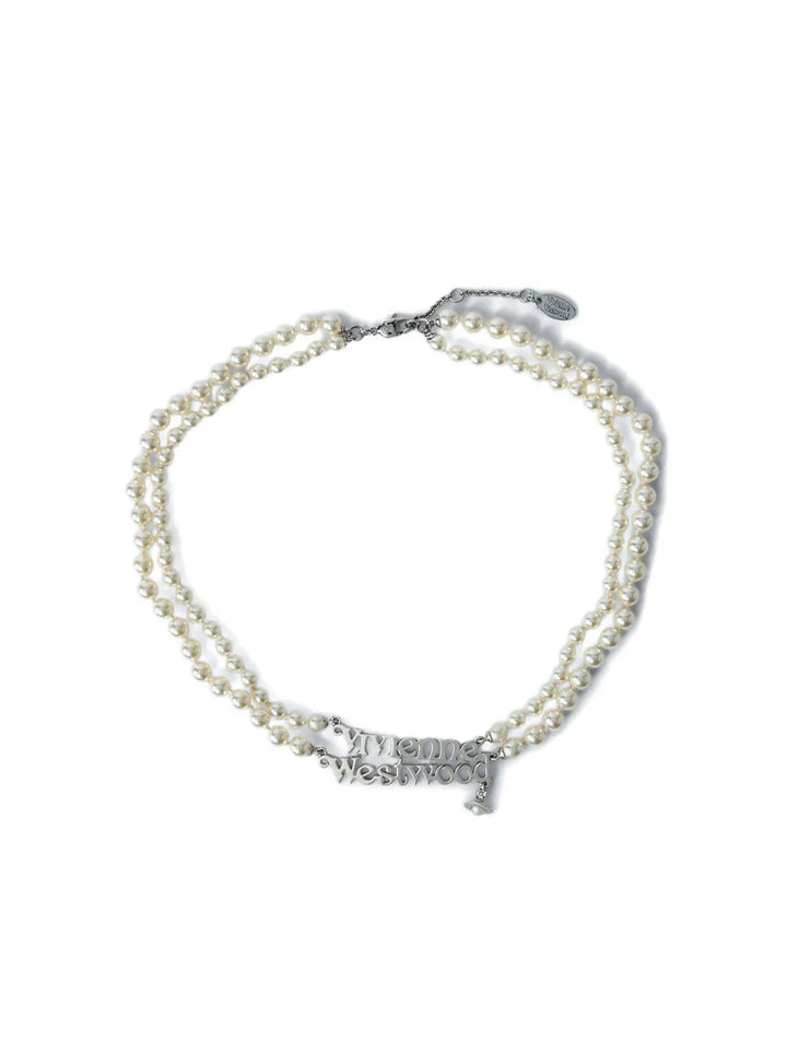double-pearl orb necklace