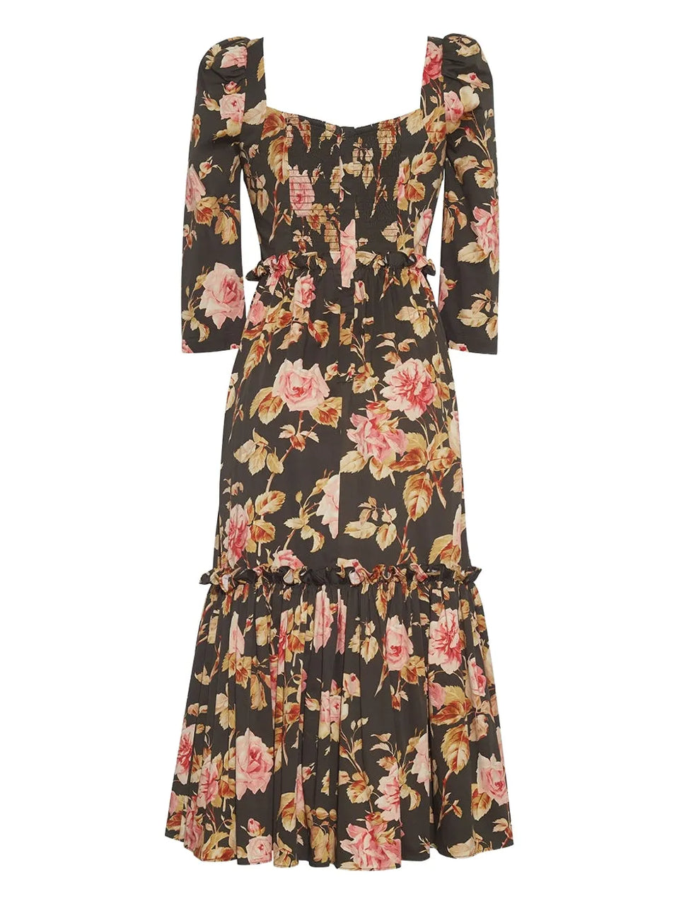 floral-print tiered dress