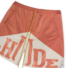 Rhude Yachting Shorts Clementine/Creme