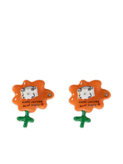 x David Shrigley Joy Flower stud earrings