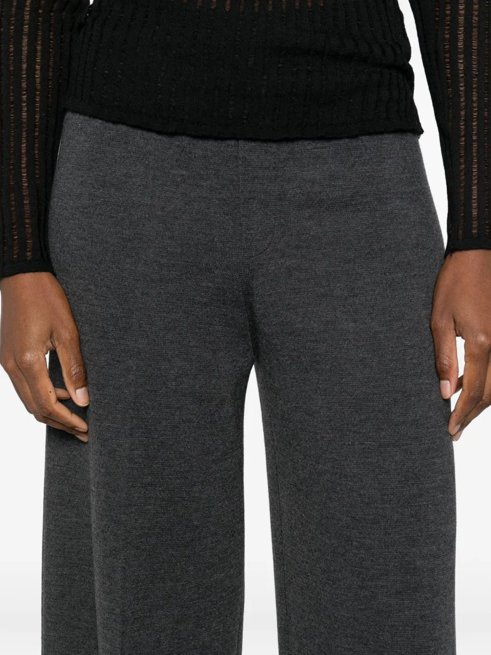 Wool Wide-Leg Trousers