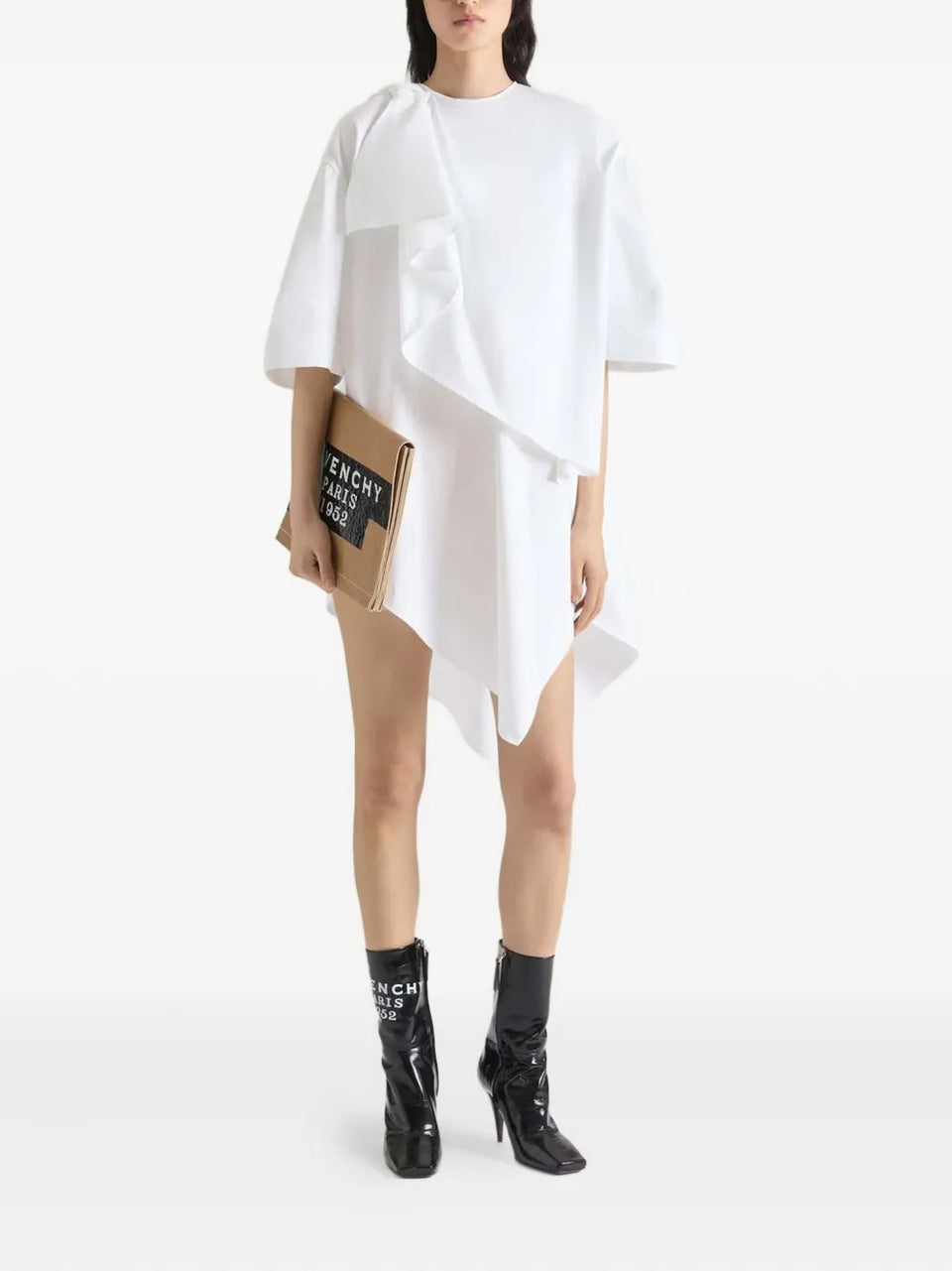 asymmetric mini dress
